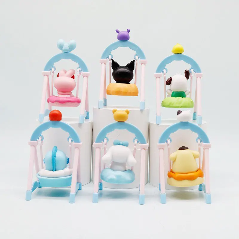 أنيمي الشكل صندوق أعمى سوينغ سانريو دمية كعكة اليدوية نموذج كورومي كعكة عيد ميلاد الديكور هدية غامضة