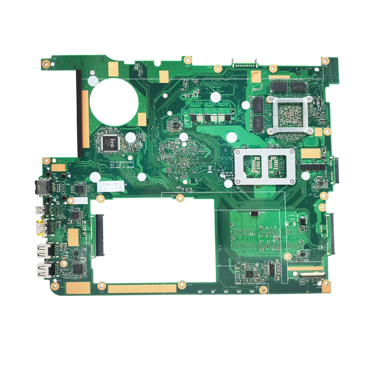 Imagem -03 - Laptop Motherboard para Asus N751j N751 Notebook Mainboard com I74710hq I7-4720hq Cpu Gtx850m Placa Gráfica N751jk N751jx