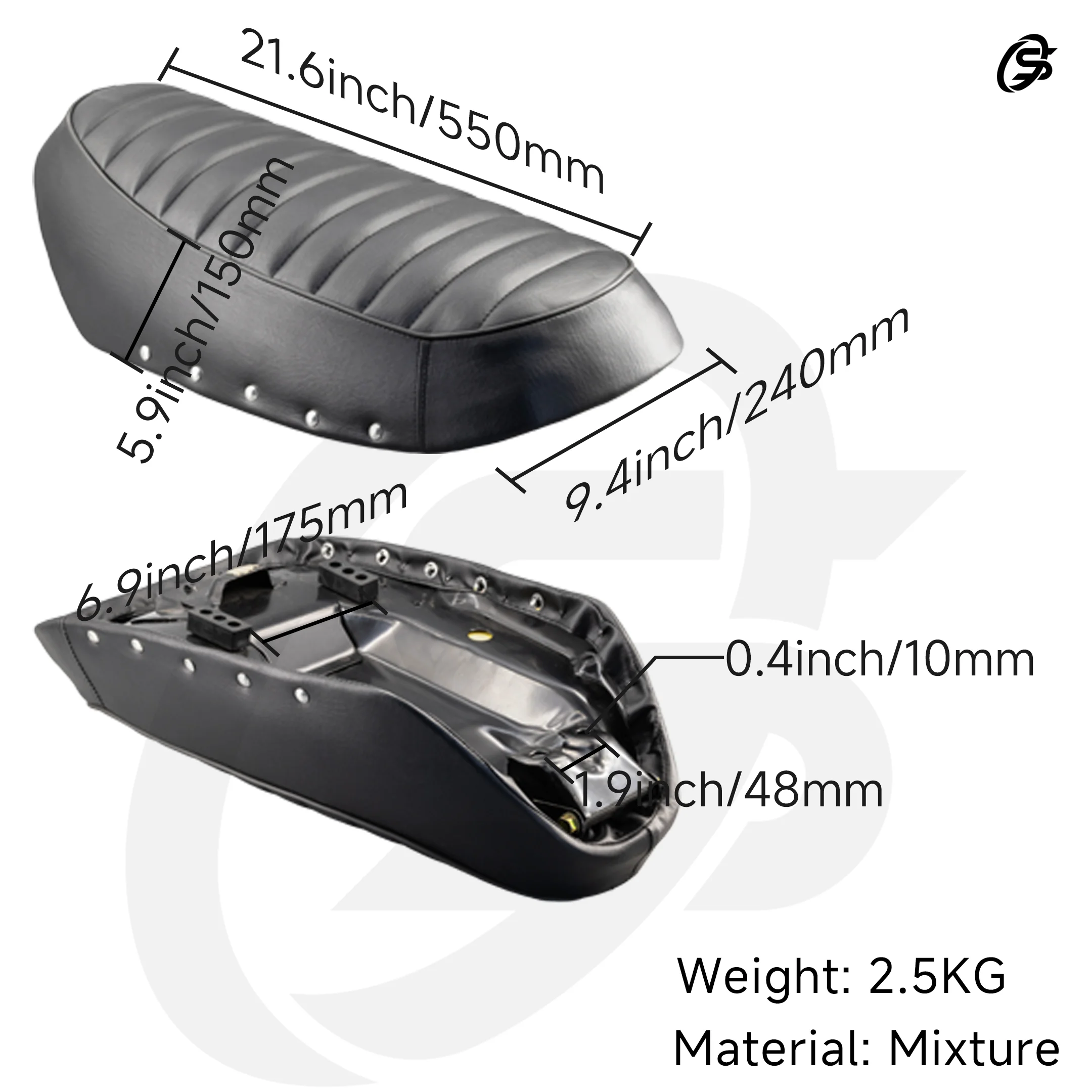 DAX Seat DAX CT70 Cushion Black Sponge Cushion DAX CT70 Parts Motorcycle Accessories for Honda DAX CT70 ST70 Trail Bike
