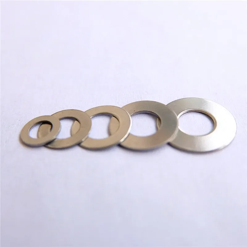 52- 58HRC 50pcs/lot Outdoor Knife Main Shaft 420J2  Plus Hard Stainless Steel Flat Gasket Folding Knife Gasket Accessories