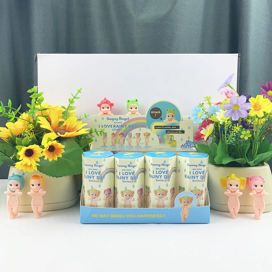 2025 Sunny Angel Doll Rainy Day Series Blind Box Mini Figures Action Model Collectible Decor for Girls Christmas Birthday Gift