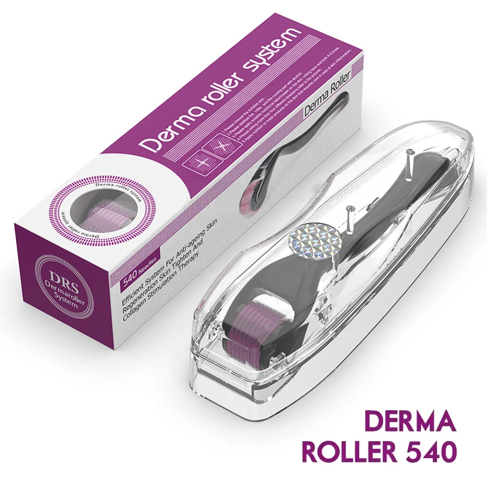 

Хит продаж, косметическое оборудование для домашнего использования, Derma Roller DRS 540, иглы, микроигольный валик для кожи для ухода за кожей и против выпадения волос