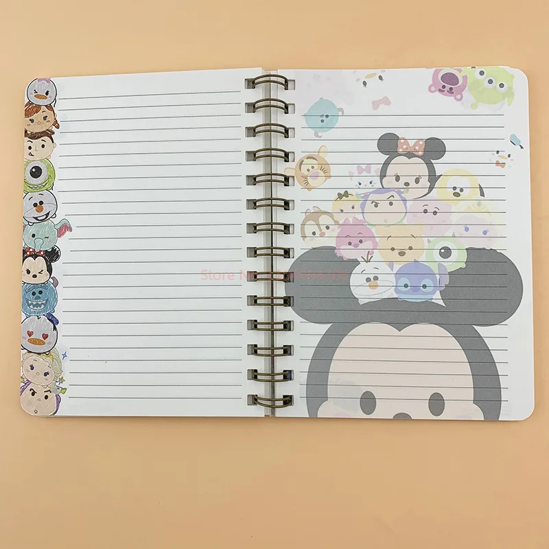 Carnet de notes de dessin animé Disney Atureisha mignon, bloc-notes simple, journal intime, fournitures scolaires de bureau épaisses, cadeaux pour enfants, offre spéciale, A5, nouveau