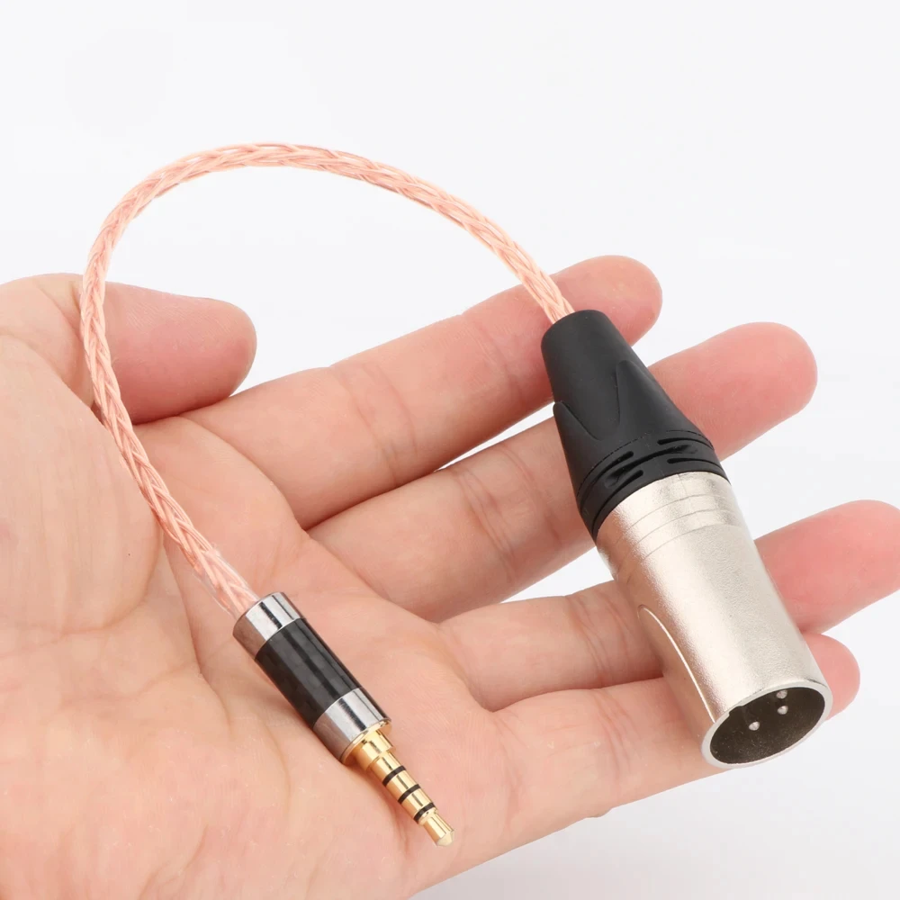 

Hifi 2.5mm 3.5mm TRRS Balanced Male to 4-Pin XLR Balanced Female Male 6.35mm TRS to 4.4 female Plug 7N OCC Copper Silver plated