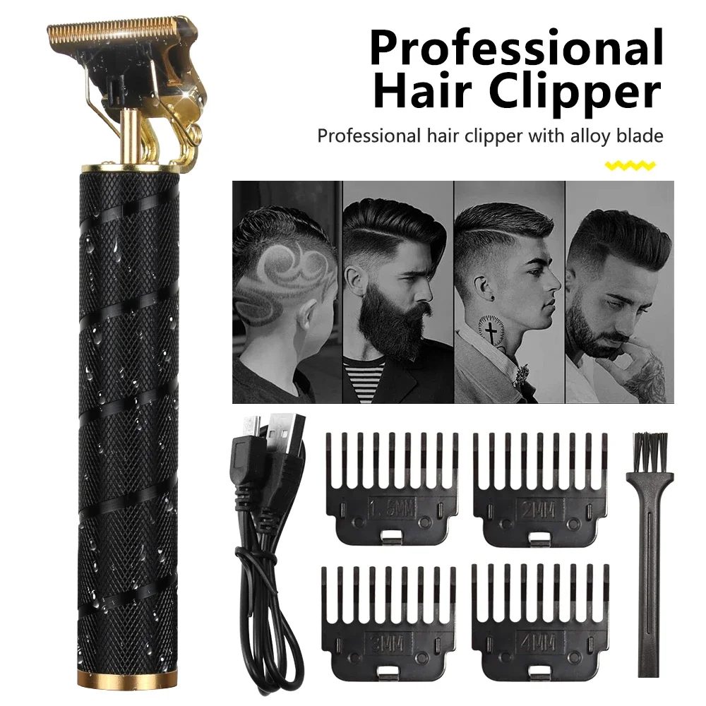 

Rechargeable Usb Clipper Barber Trimmer Man Electric Shaver Professional Hair Cutting Beard Machine