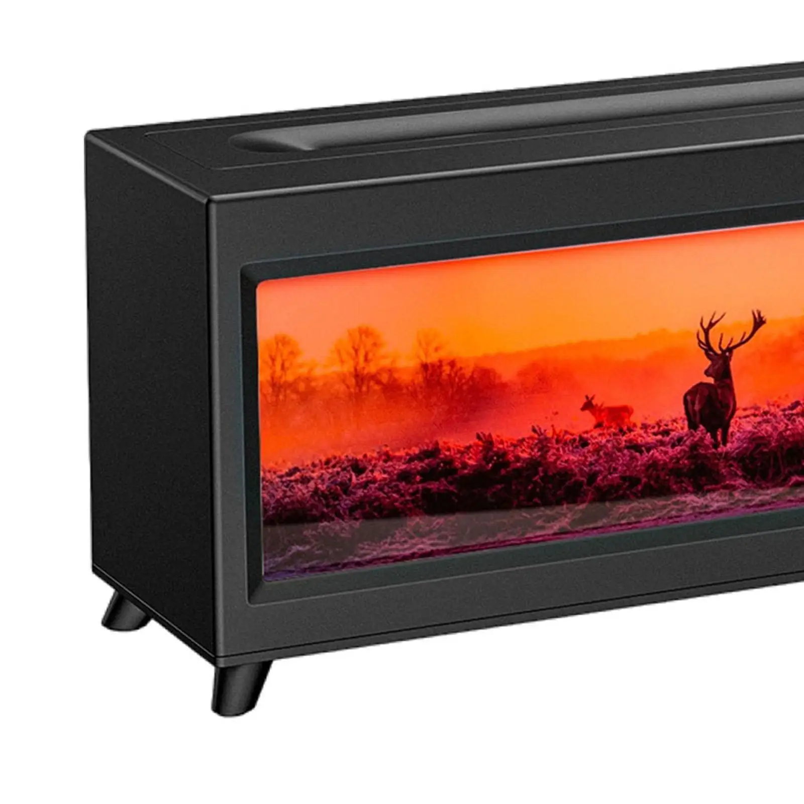 Essential Oil Diffuser Fireplace Diffuser Fine Mist Humidifier Fireplace Humidifier for Living Room Hotel Bedroom Office US Plug