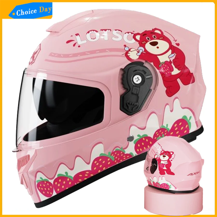 Motorcycle Helmet DOT Approved Full Face Helmet Children Casco Moto Boy Girl Helmet Four Seasons Size 48-56cm Helmet for Kids