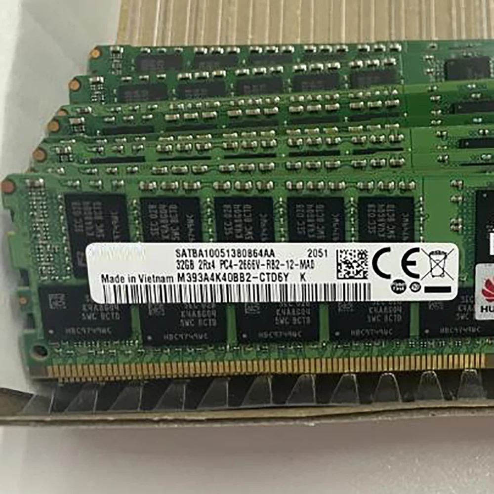 32GB DDR4 2666MHz ECC REG RAM For Huawei RH2288 RH2288H V3 V5 RH5885 V4 RH5885H V4 Server Memory Works Perfectly Fast Ship