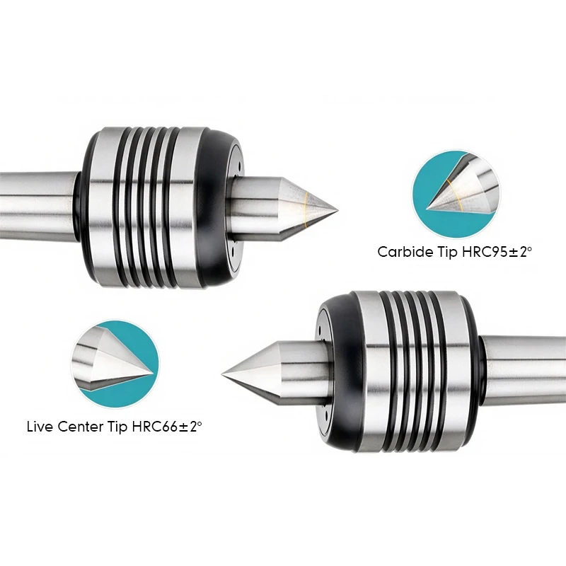 Morse Taper Live Center Standard Carbide Transitional Tip MT2 MT3 MT4 MT5 H002 H003 Revolving Center for CNC Turning Machine