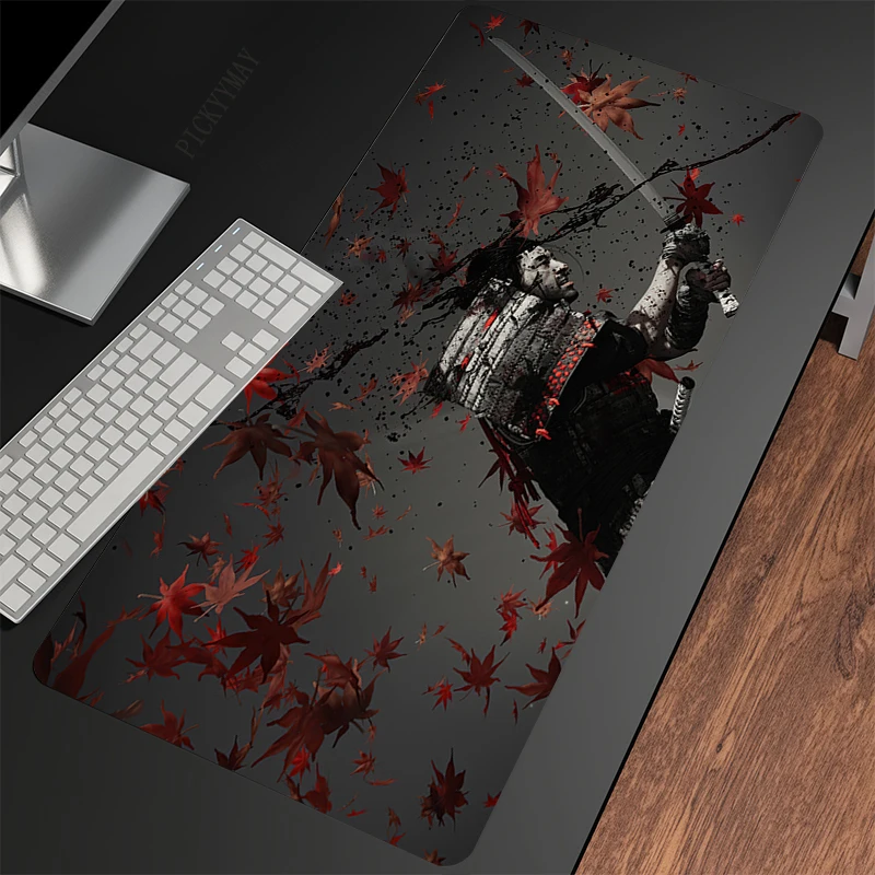 

Ghost of Tsushima Mouse Pads Gaming Mousepad Gamer Mouse Mat Keyboard Mats Desk Pad Mousepads XXL 90x40cm For Computer