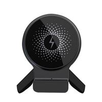 Magnetic Car Mount Charger Wireless Magnet Automobile Charger Holder With Atmosphere Light Fast Charging Phone Bracket For