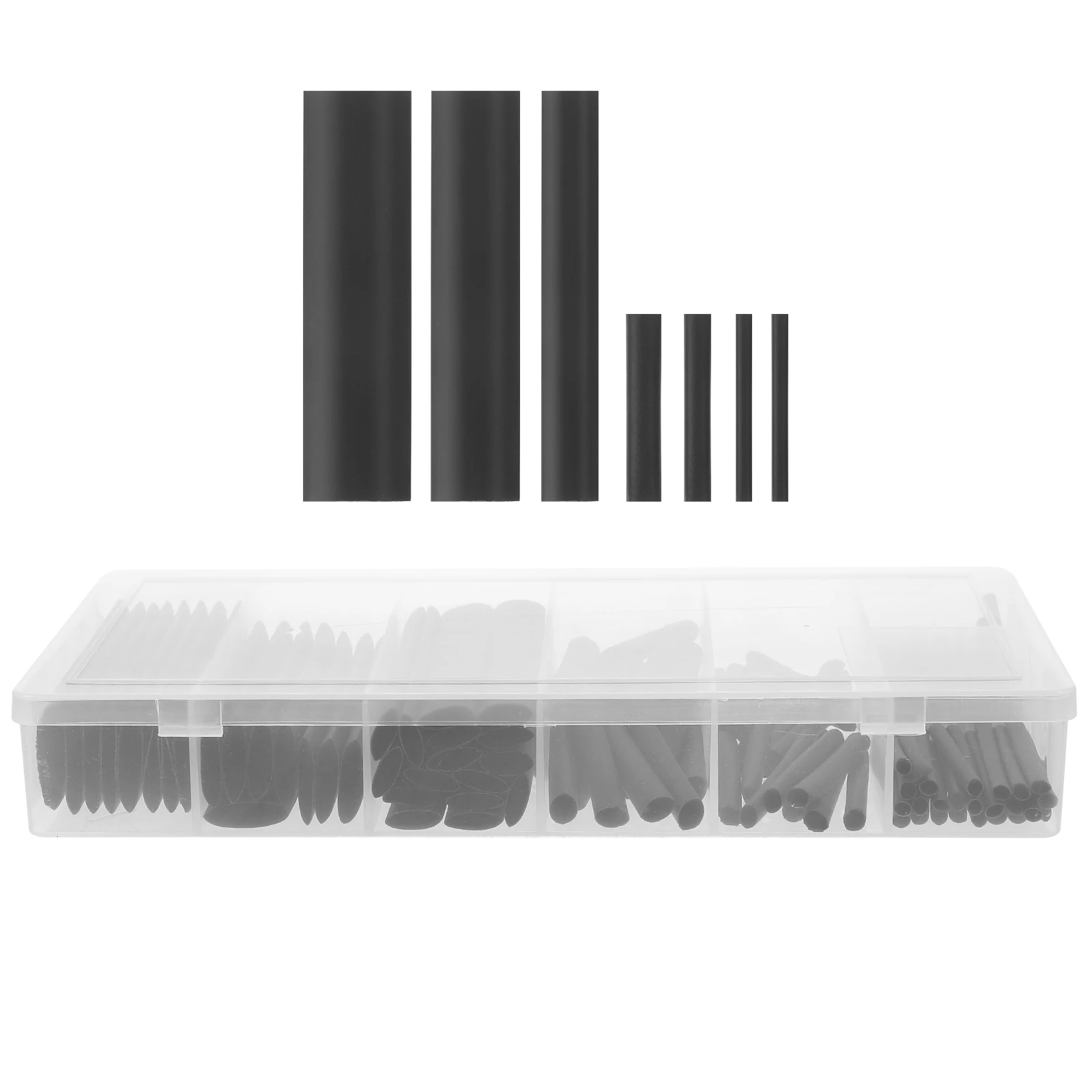 

127pcs Heat Shrink Tubing Kit Insulation Wire Wrap Assorted Sizes Industrial Cable Protector Sleeving For Indoor Outdoor Use