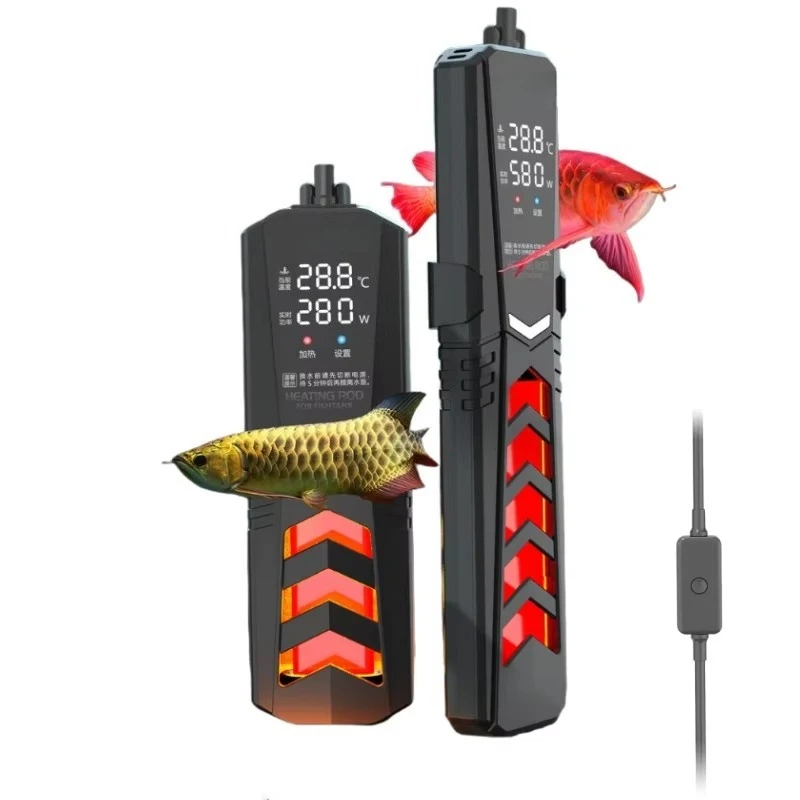 

Aquarium heater CE certified explosion-proof 300W PID heating rod temperature control 20~ 35 ℃ AC220-240V