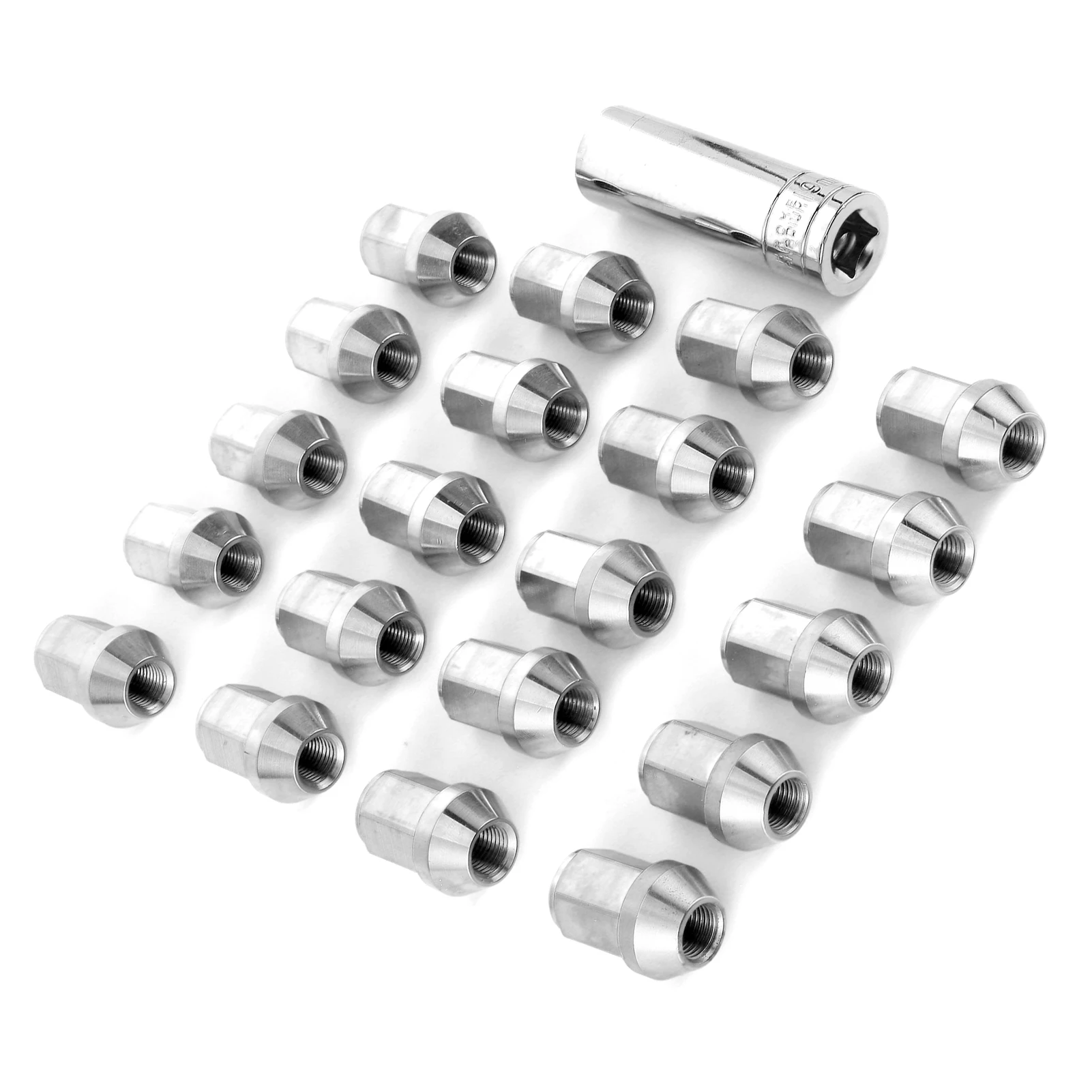 

Wheel Tuner Lug Nuts W/Socket M12x1.25 Thread Pitch Stainless Steel Stainless Steel Lug Nut