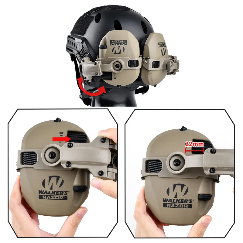 WADSN Earmor Auriculares Tácticos Airsoft Cancelación de Ruido - imagen 5