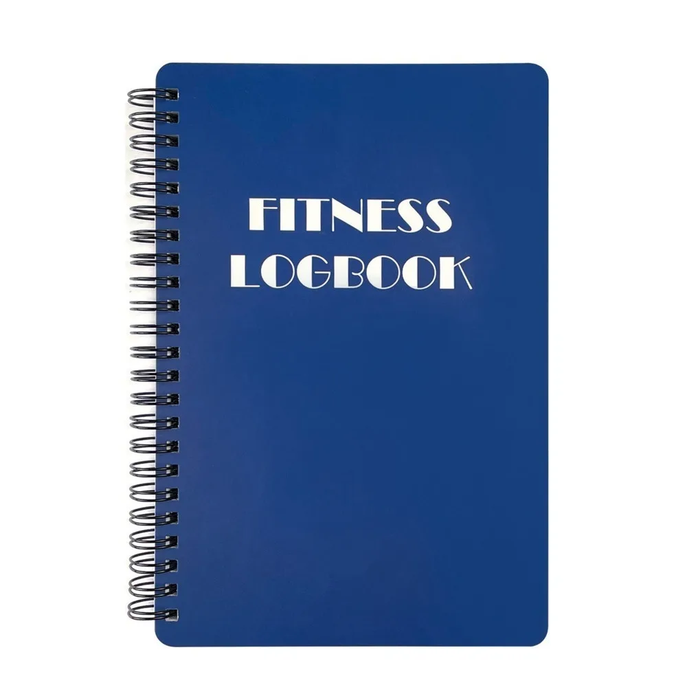 English Interior Fitness Logbook Paper 142P Fitness Plan Book To Do List Portable English Exercise Notebook Exercise Training