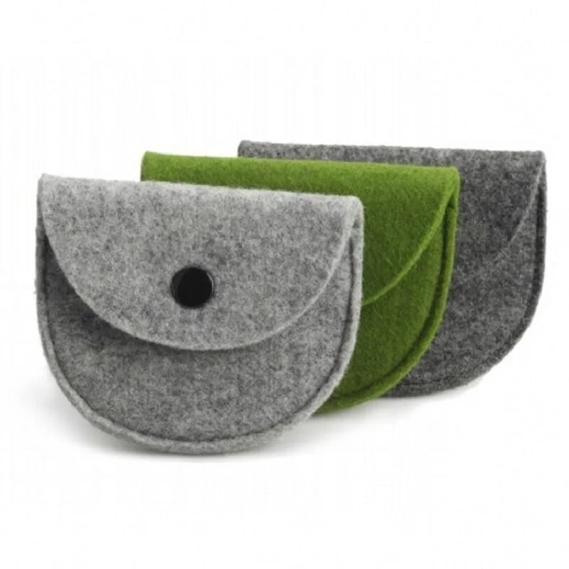 

(4 шт./лот) Женский винтажный войлочный кошелек с застежкой, маленькая милая сумочка-кошелек, мини-сумочка для девочек и мальчиков