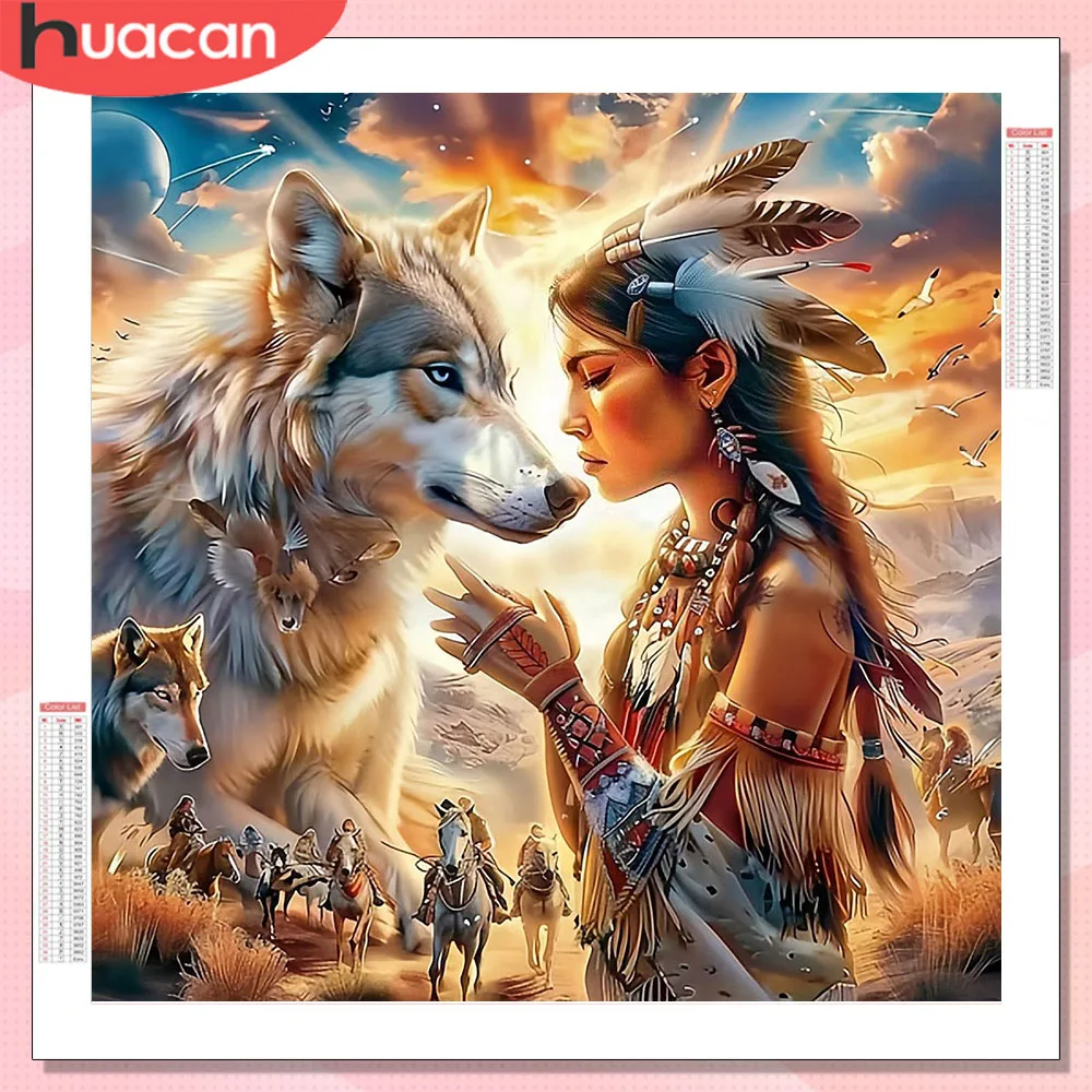HUACAN Diamant-Kunstgemälde für Zuhause, Wohnzimmer, Kunsthandwerk, voller Platz, runder Bohrer, Mosaik, Neuheiten 2026