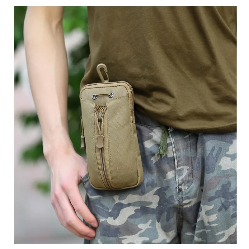 1pc Outdoor Multi-purpose Bag, Travel Camouflage Waterproof Hanging Bag Waist Kettle Bag, Mountaineering Bags