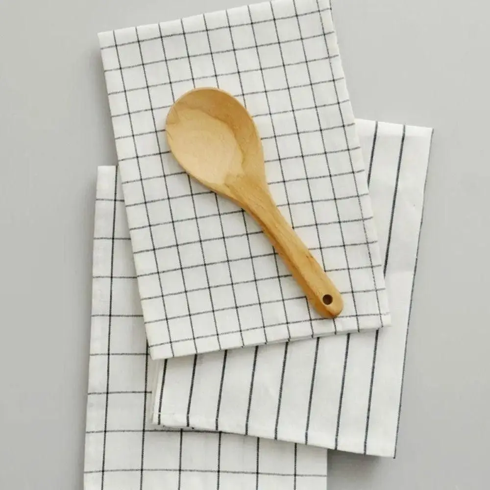 New 40x60cm Tablecloth Nordic Style Cotton Kitchen Dish Towels Super Absorbent Easy Wash Cleaning Cloth Home Decor