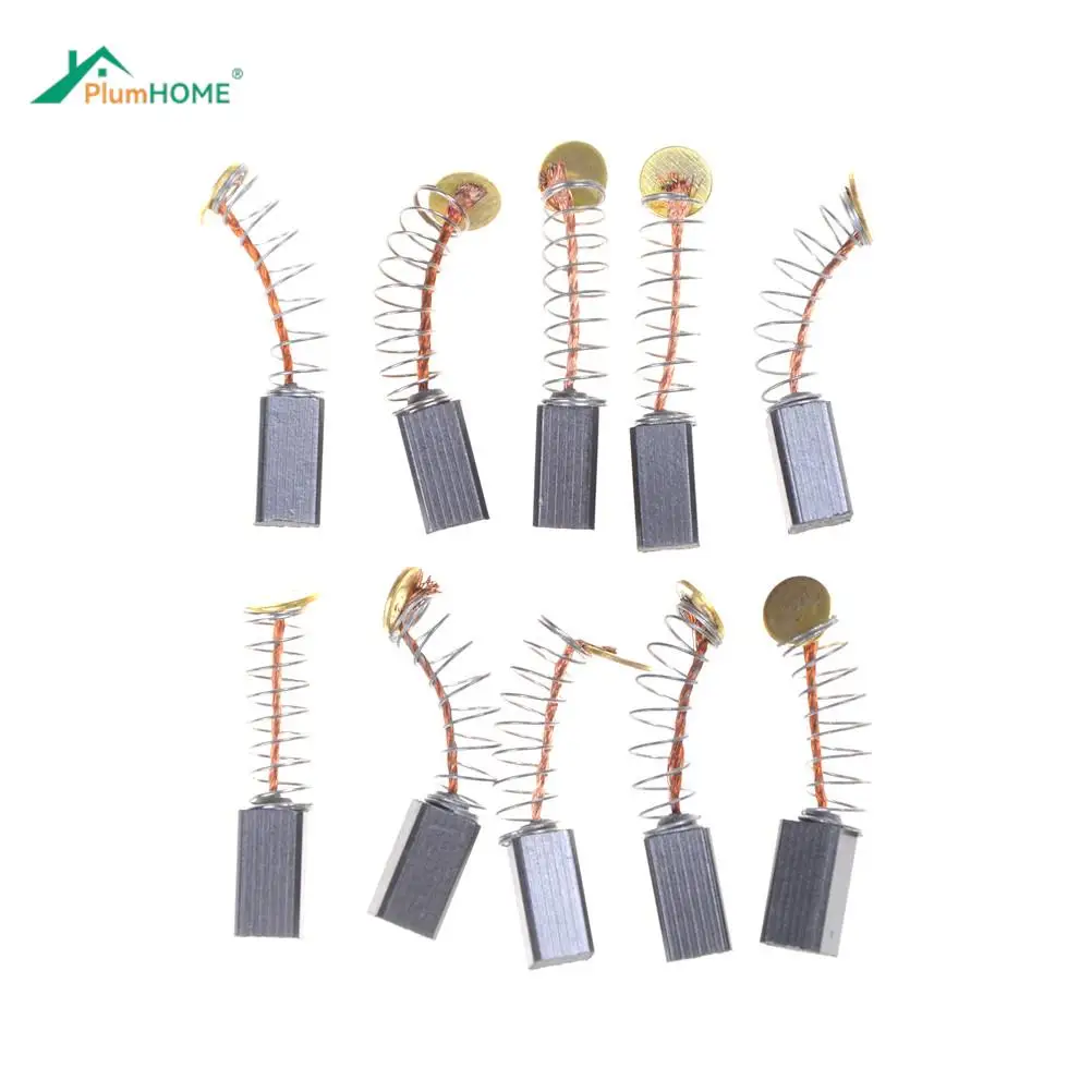 

10pcs/set 5x5 x8mm Mini Drill Electric Grinder Replacement Carbon Brushes Spare Parts for Electric Motors Dremel Rotary Tool