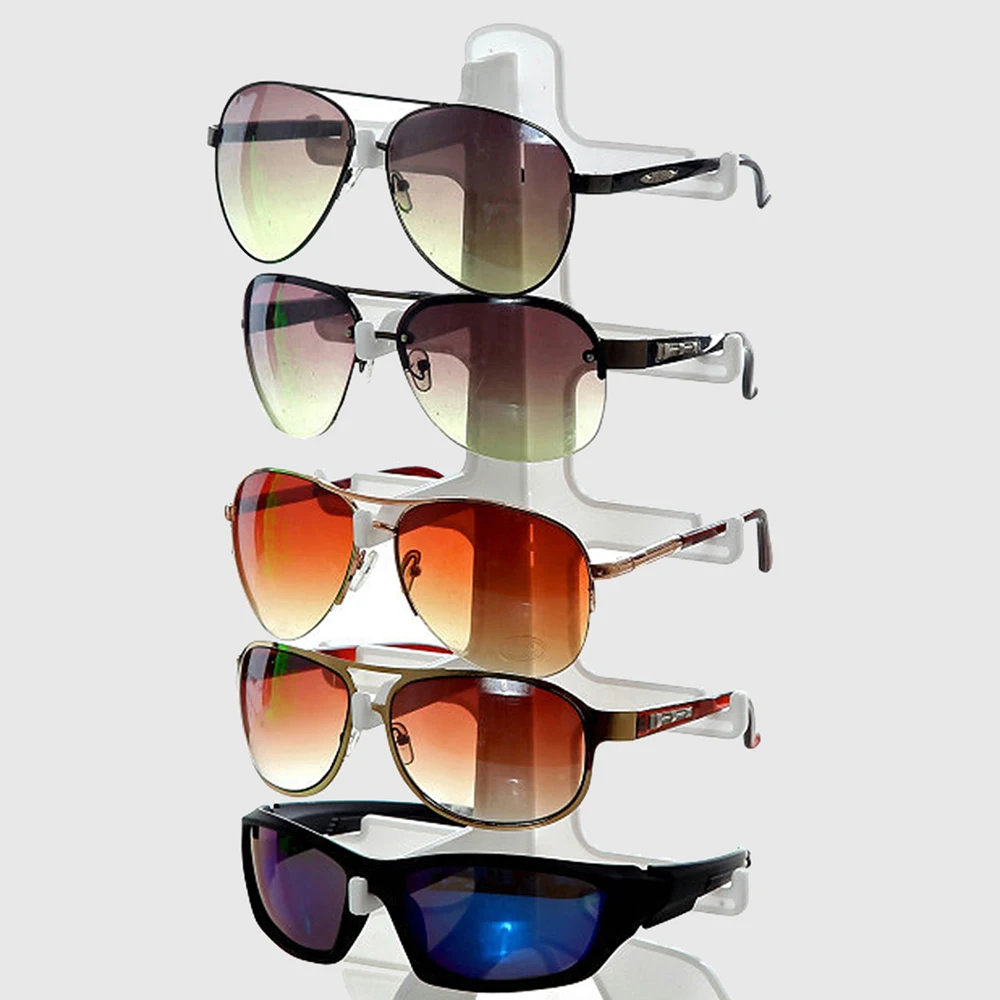 【セール中】1 個眼鏡サングラス収納ディスプレイスタンドホルダーオーガナイザーケースショーラック 5 メガネサングラス収納ラック