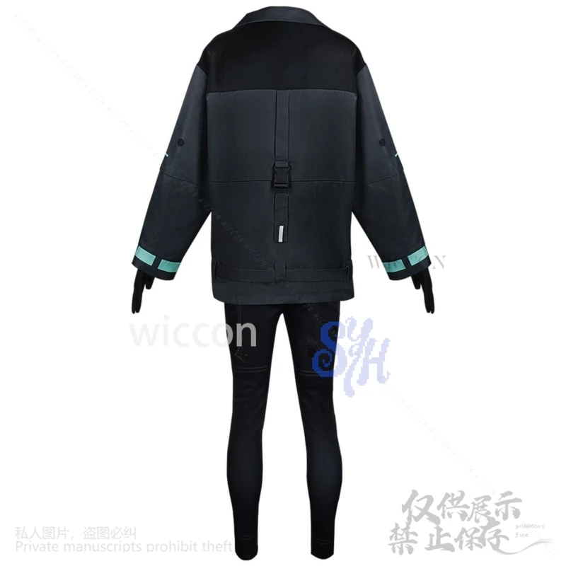 أنيمي Synduality تأثيري نوير زي الشرير معطف أسود السراويل Y2K الفتيات موضة هالوين عيد الميلاد كرنفال حفلة كوس مخصصة #3