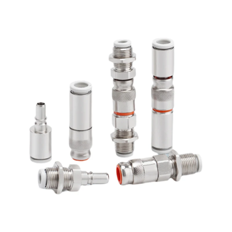 

10Pcs SMC Type Self locking quick connector KK2P male and KK2S female Pipe Size 04 06 Quick connector KK2P-04H KK2S-06H KK2P-04E