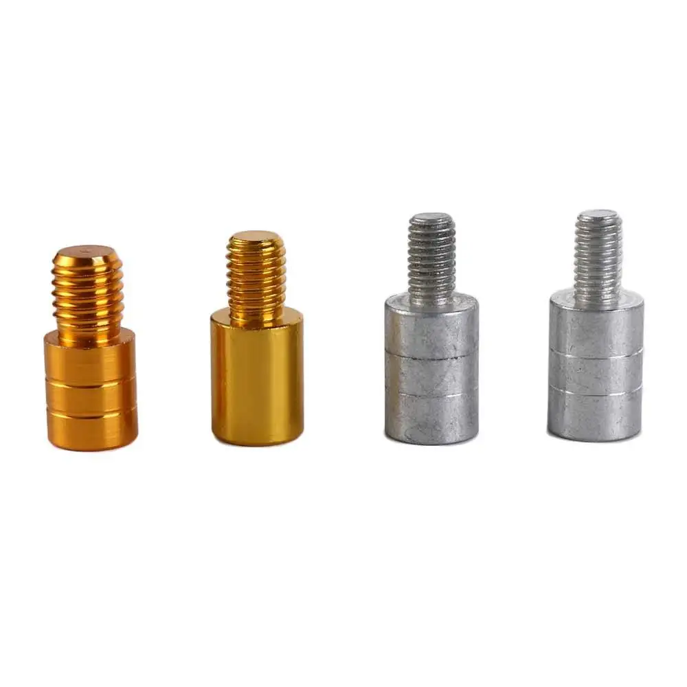 Aluminum Alloy Thread Adaptor 8mm to 10mm Fishing Rod Pod Connector Fishing Net Adaptor Net Head Adapter Fishing Pole Connector