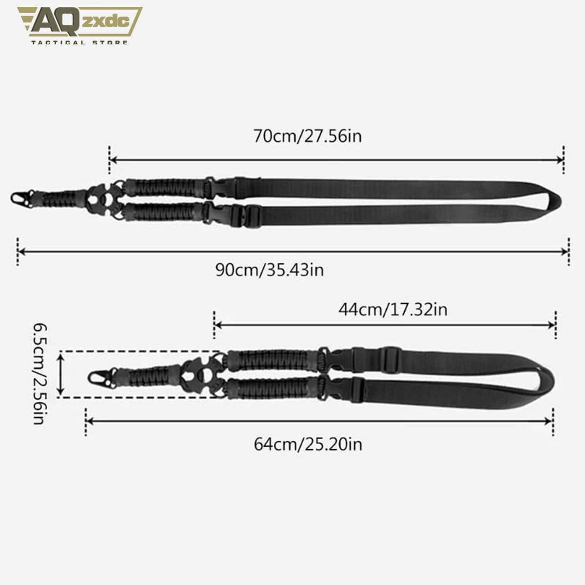 AQzxdc eslinga táctica tres puntos para pistola y rifle Airsoft