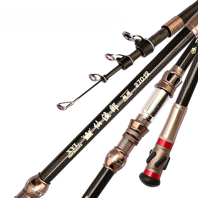 

Best Telescopic Portable Rotary fishing 2.4M,2.7M,3.6M carbon Fishing Rod Travel Sea Boat Rock Fishing Distance Throwing Rod