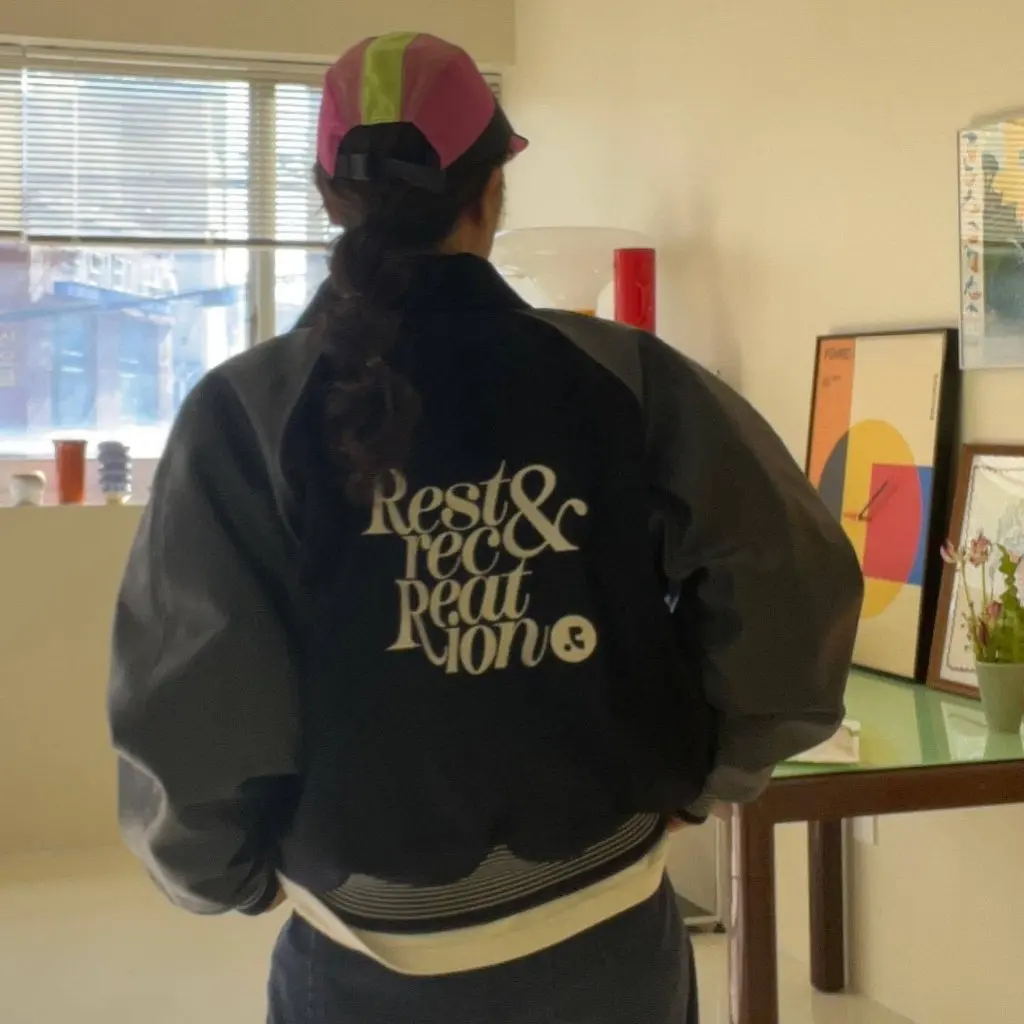 

South Korea Style Men Women Loose Fit Cotton Baseball Jacket Jin Yilin Embroidered Special Offer Niche Rest Painted Design