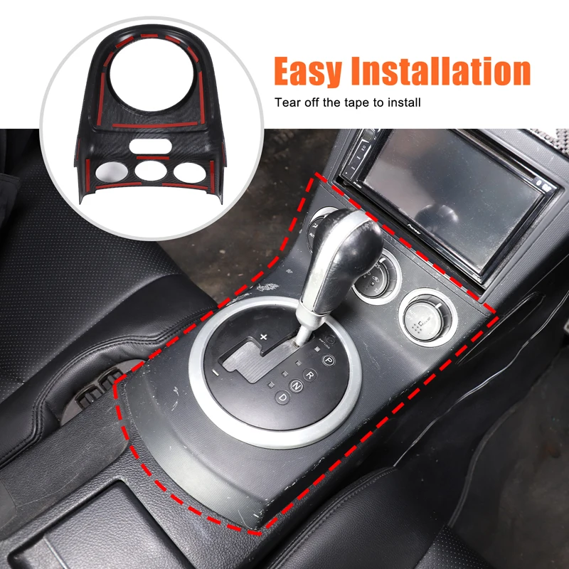 

Для Nissan ручного вождения 350Z Z33 2003-2006 панель управления центральная крышка воздуховыпускного отверстия детали из углеродного волокна ABS узор из углеродного волокна