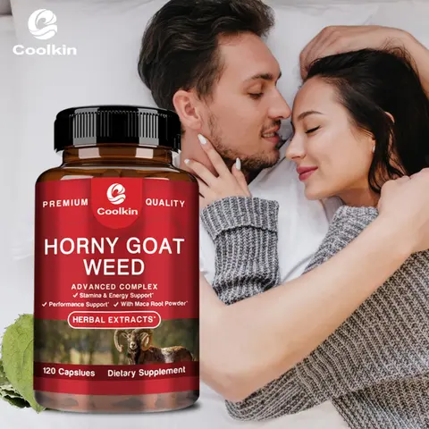 Horny Goat Weed - Contains Tongkat Ali, Arginine, and Maca Extracts To Improve Male Performance & Explosive Power - 120 Capsules