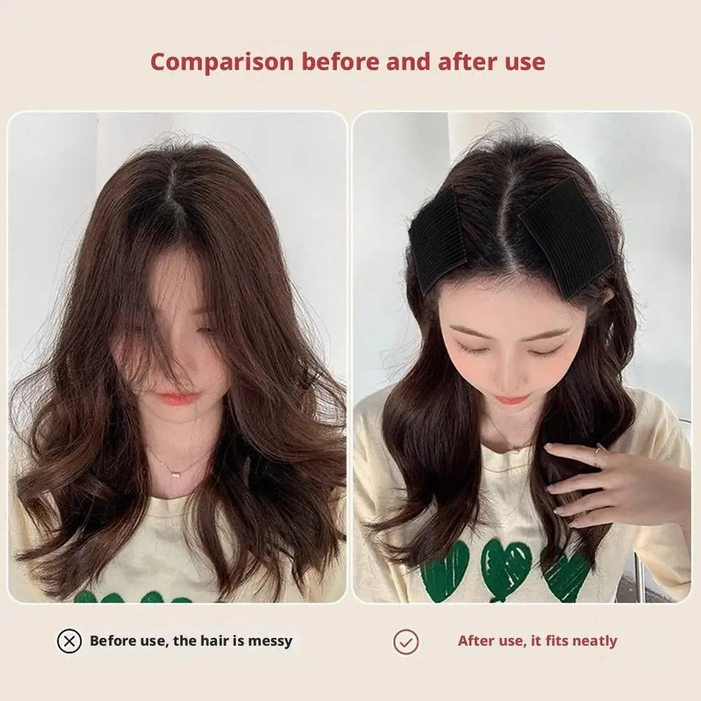 매직 페이스트 심리스 프린지 패치 헤어, 다기능 헤어밴드, 헤어드레싱 헤어 클립, 심플 헤어 액세서리