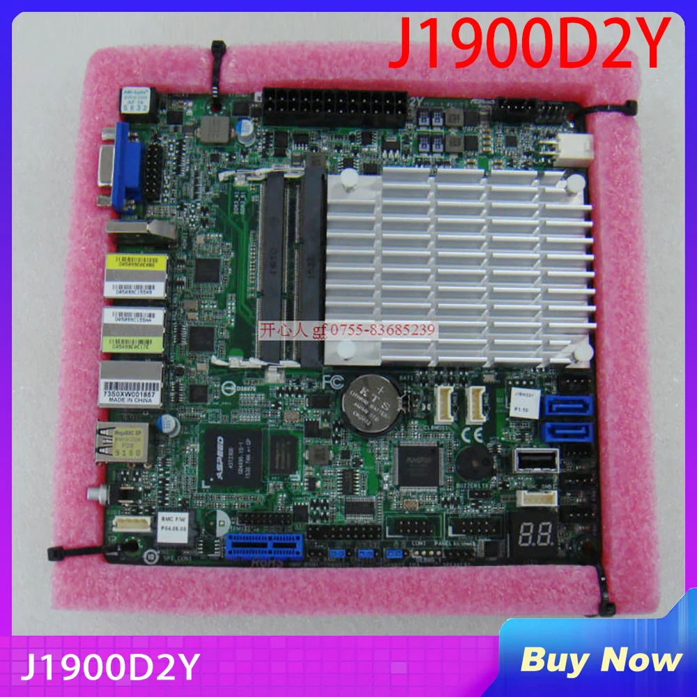 Server Motherboard For ASRock Rack DDR3 SO-DIMM MINI-ITX Support J1900 J1900D2Y