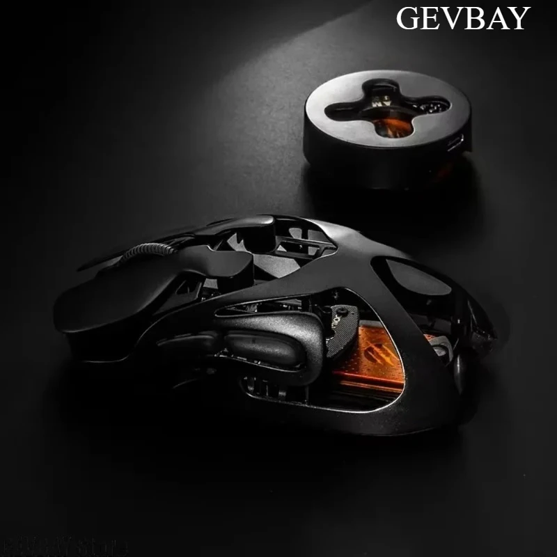 Angry Miao AM Infinity Tri Mode Wireless Gaming Mouse, Hollow Out Magnalium Lightweight Mouse PAW3950 8000Hz PC Accessories