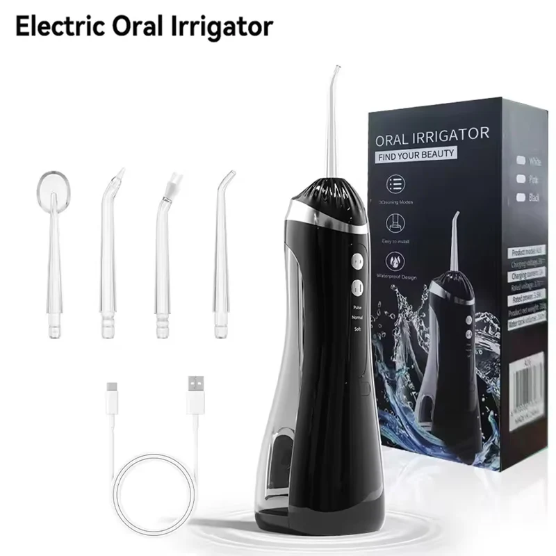 

Oral Irrigator 3 Cleaning Modes Portable Rechargeable Waterproof IP65 Dental Water FlosserTeeth Whitening Jet Floss 200ML2025