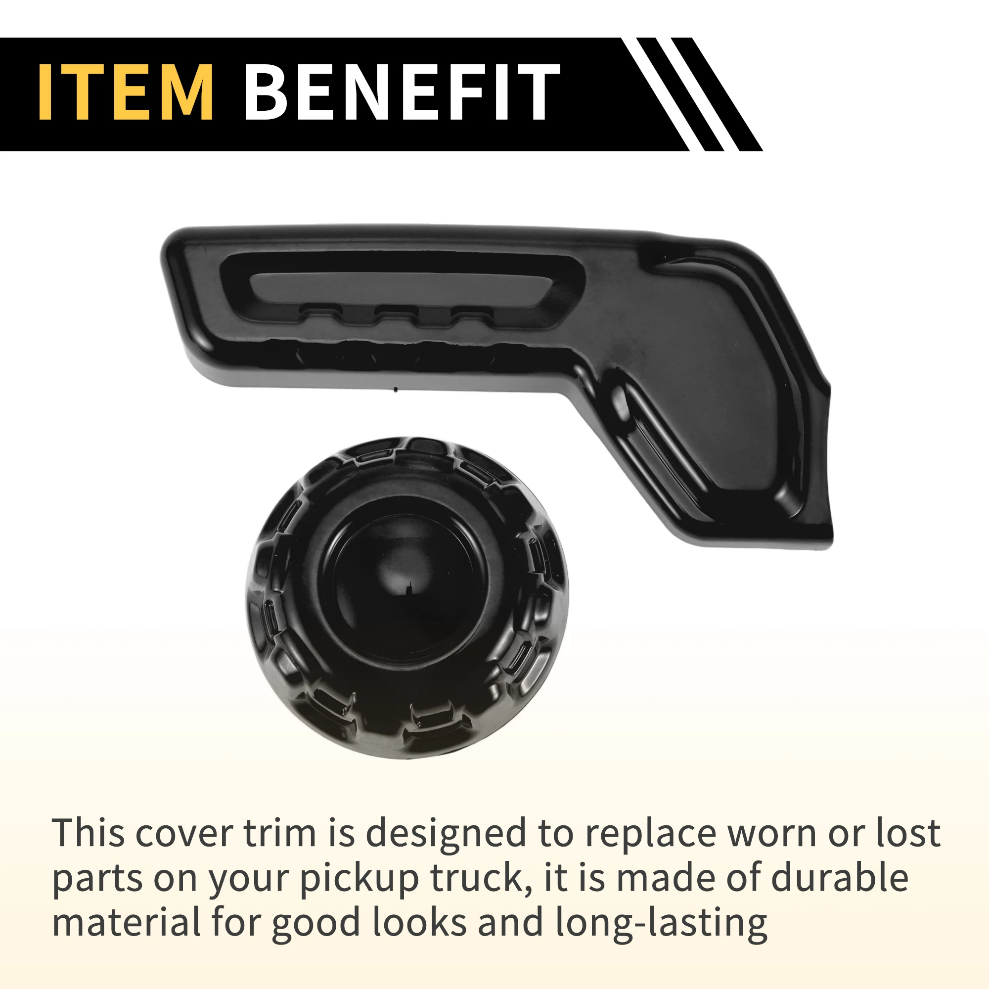 UXCELL 1 Set Seat Adjustment Button Cover Trim for Jeep Wrangler JL JLU 18-24 2-Door and 4-Door ABS Black