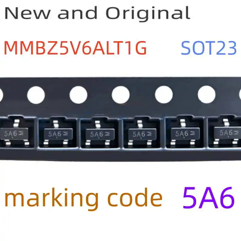Mmbz5V6Alt1G Lmbz5V6A Sot23 5.6V Zener Diodes Marking Code 5A6