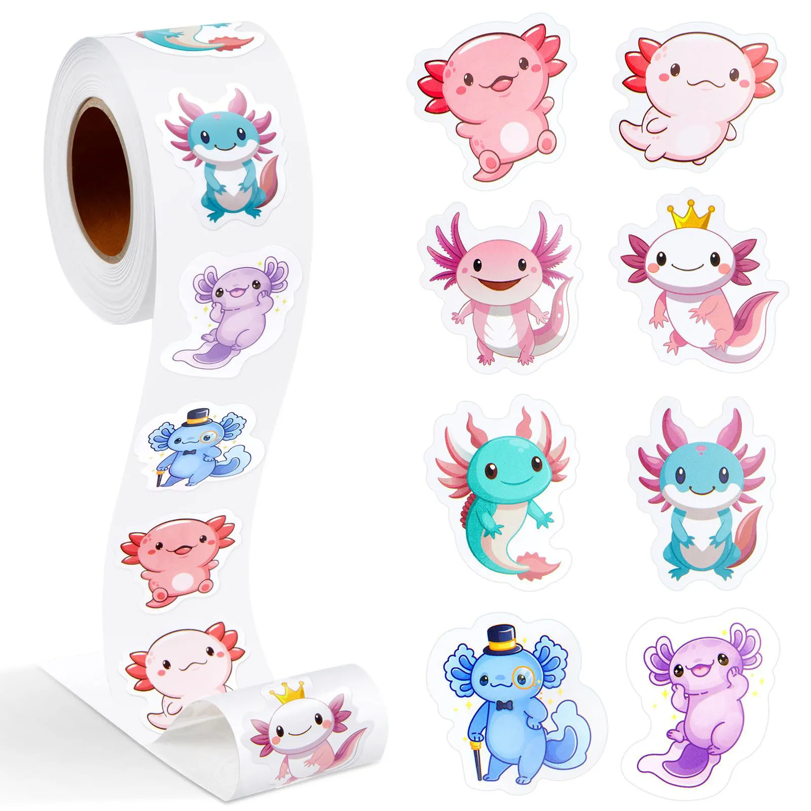 500pcs Diy Stickers Anime Seal Label Decorative Cartoon Kids Party Candy Stickers Rolls Gift Packaging Stickers Toys Decorations