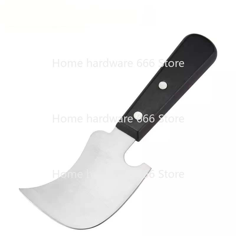 PVC Plastic Floor Trimming Crescent Shovel Floor Tool Solder Stick Shovel Leveling Tool Stainless Steel Glue Knife