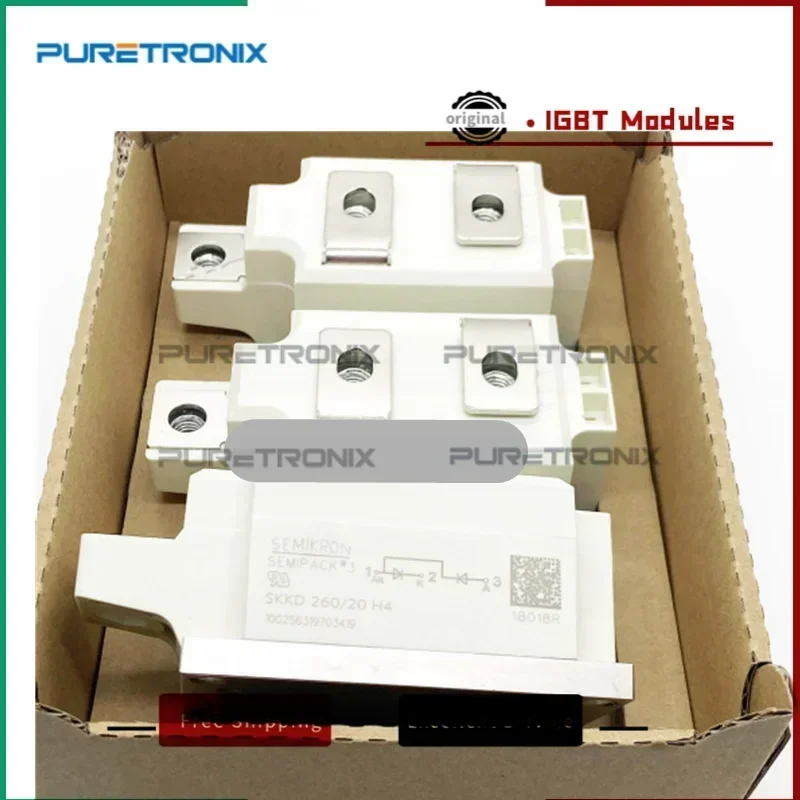 SKKD250/16 SKKD250/14 SKKD250/12 SKKD250/18 SKKD260/16 SKKD260/14 SKKD260/12 SKKD260/18 100% Novo Módulo Tiristor Original