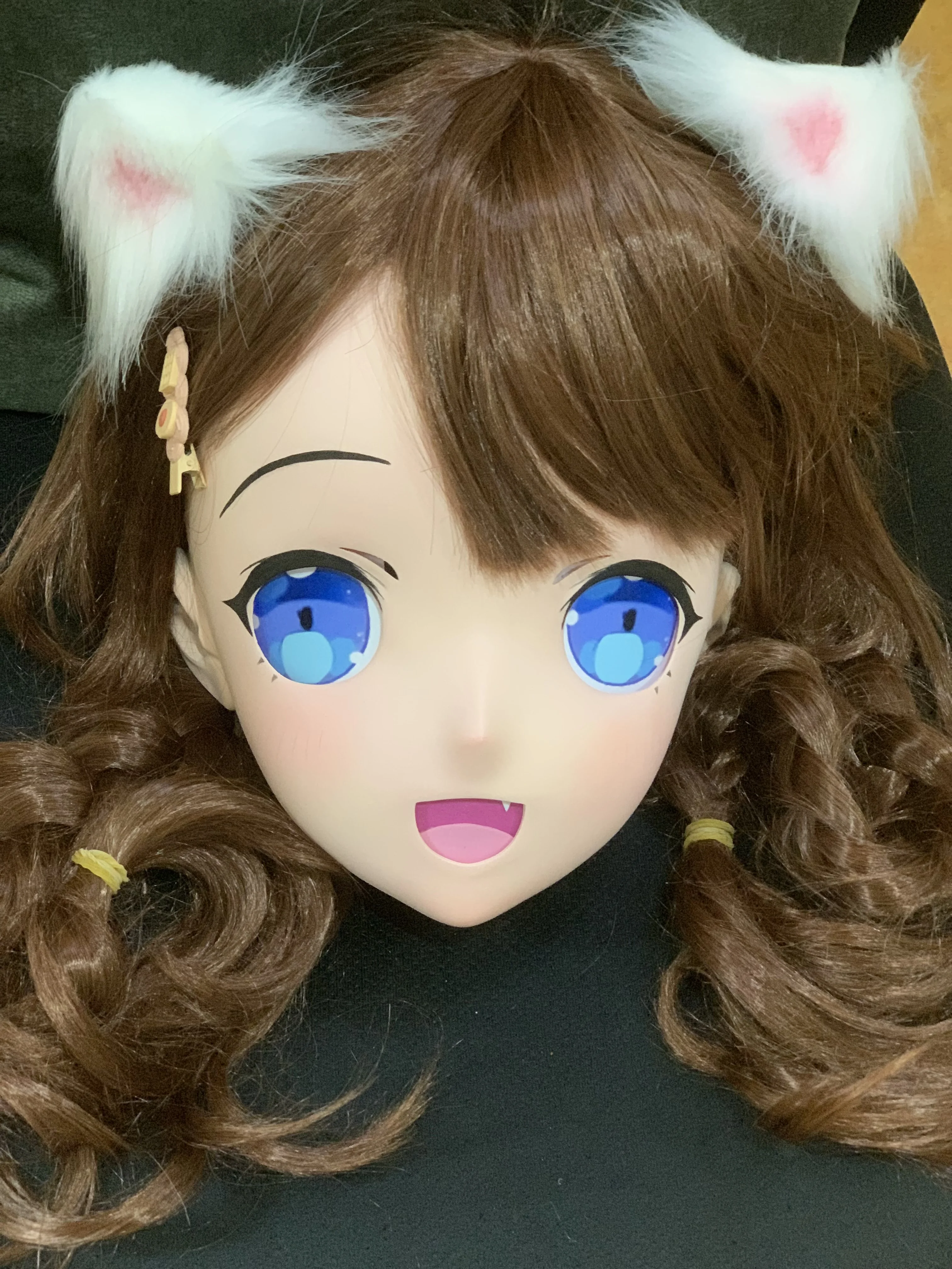 (AL06)'Toffee' Super Cute Female/Girl Resin Full/Half Head With Lock Anime Cosplay Japanese Animego Kigurumi Mask