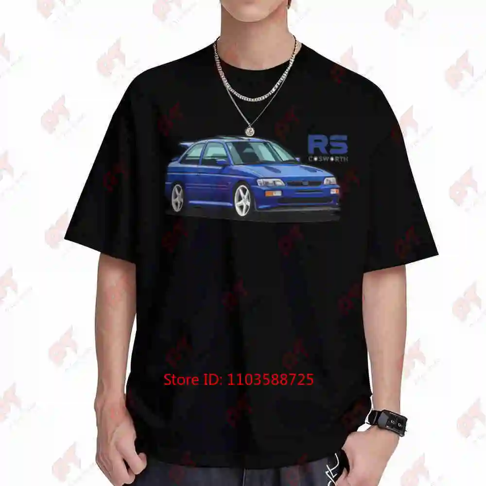 Escort RS Cosworth Anime Designs Short Sleeve Tee 100% Cotton T-Shirt