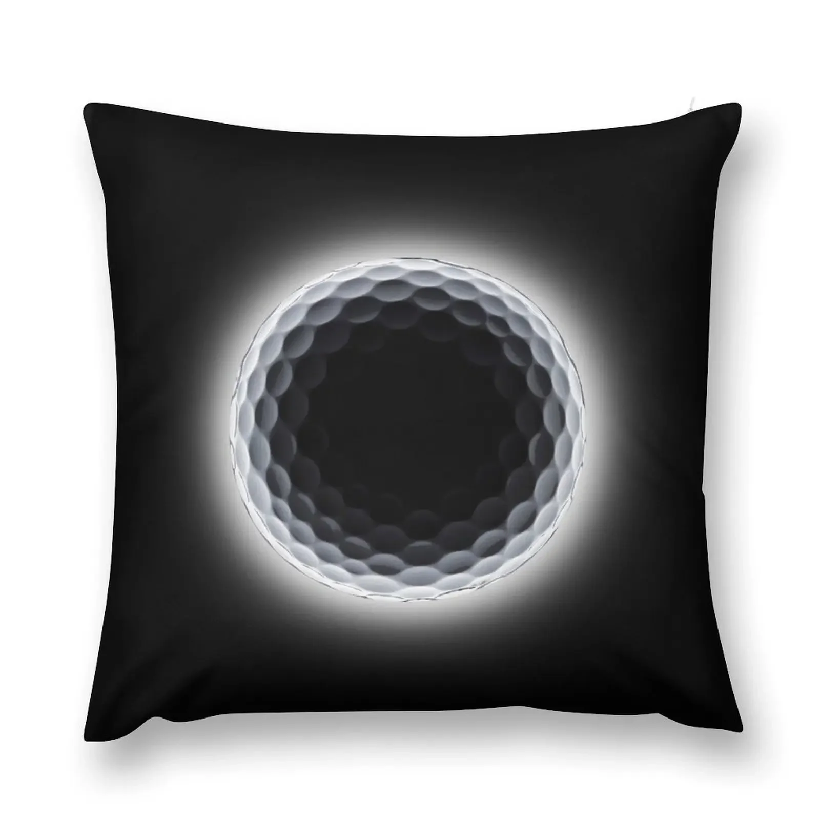 Golf ball event horizon in deep space Throw Pillow Cushions Cover Christmas Covers For Cushions pillow