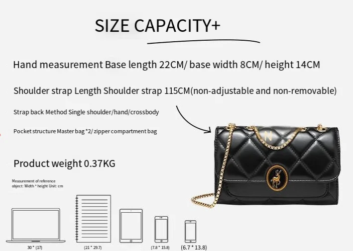 CHARHP&KEJNT nouveau sac à bandoulière simple à la mode, petit sac carré simple à bandoulière, sac à chaîne polyvalent pour femme_voghion.com
