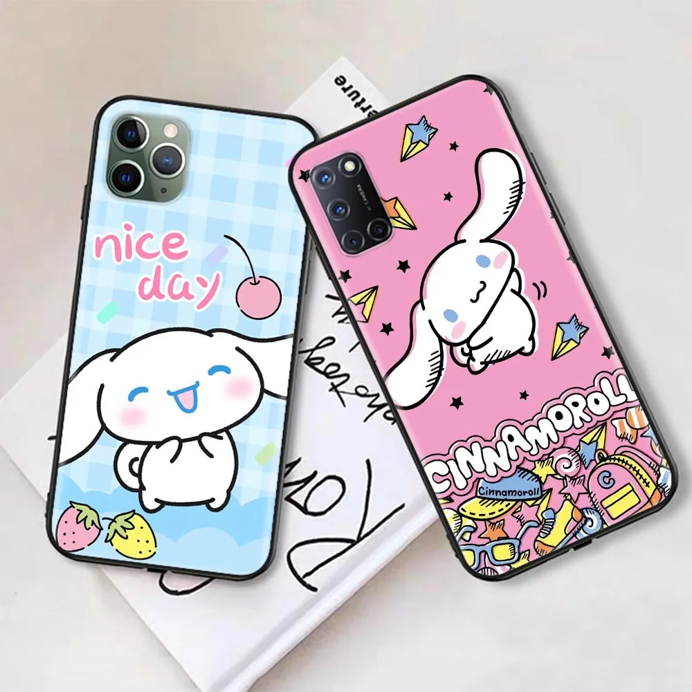 S-60 Pompompurin Cinnamoroll Soft Case for OPPO A74 A77 A76 A56 A9 A5 2020 A16 A15 A12 A15S A16S A5S