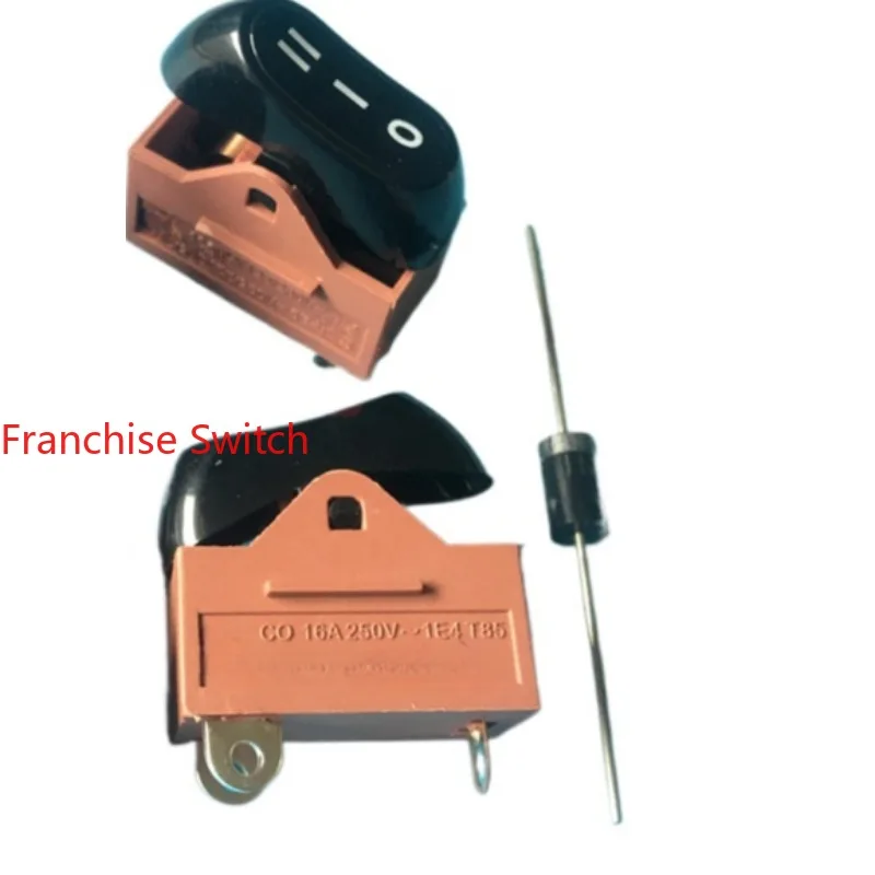 10PCS Electric Hair Dryer Switch Accessories, Boat Type Rocker    3Feet Red Third Gear  Salon Power 