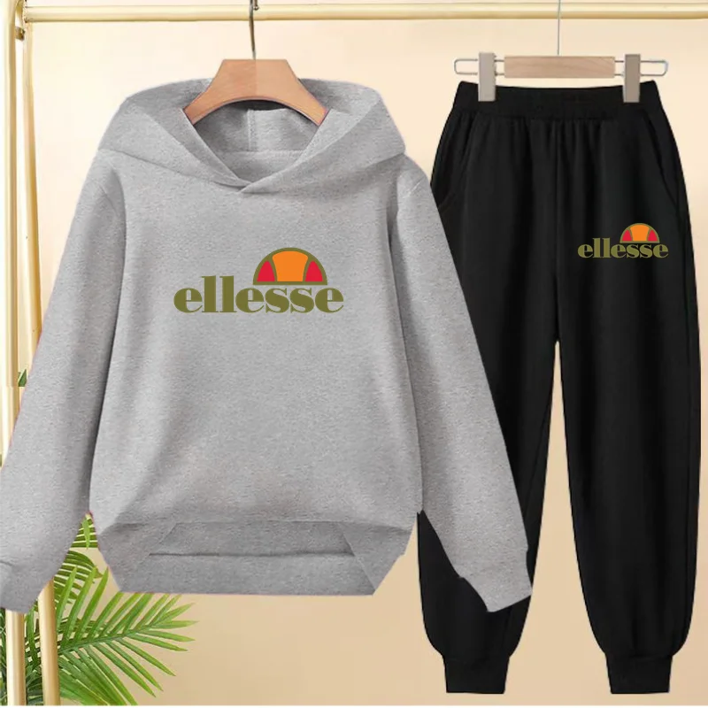 أطفال كلاسيكي قمة الموضة خطابات الملابس هوديي الفتيات Boy3-12Yrs بلوزات غير رسمية + السراويل قطعتين مجموعة الساحرة معطف الرياضة مجموعة #4